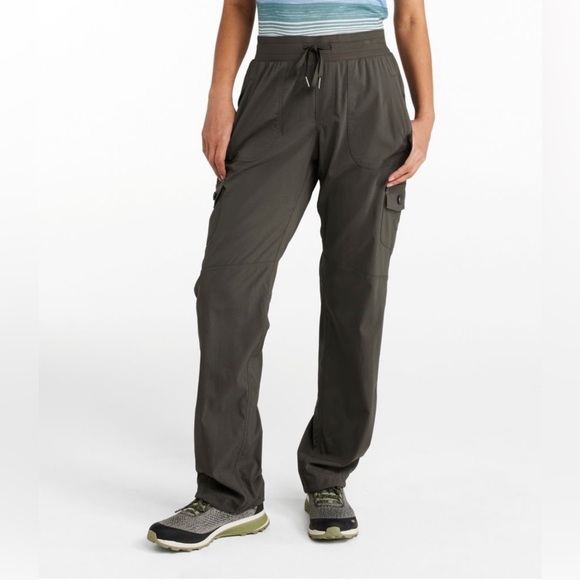 L.L. BEAN | Women's Vista Camp Pants, Straight-Leg Cargo in Thyme - Picture 12 of 16